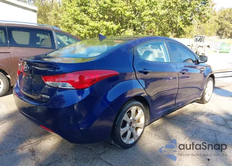 2012 Hyundai Elantra Limited z USA, uszkodzony, nr VIN 5NPDH4AE9CH093975